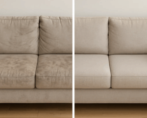 Clean Sofa in cozy living room