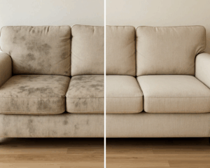 Clean Sofa in cozy living room