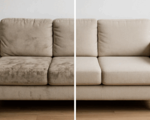 Clean Sofa in cozy living room