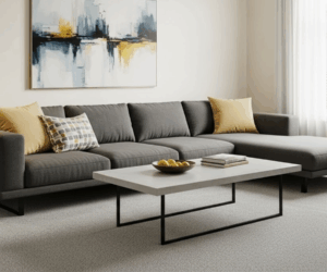 Modern home with clean carpet