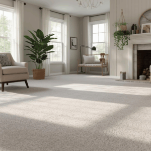 Clean carpet in a well-maintained home showing the value of regular carpet care