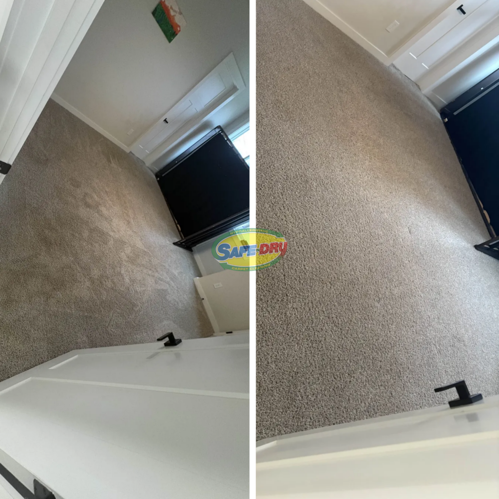 Before and After Carpet Cleaning